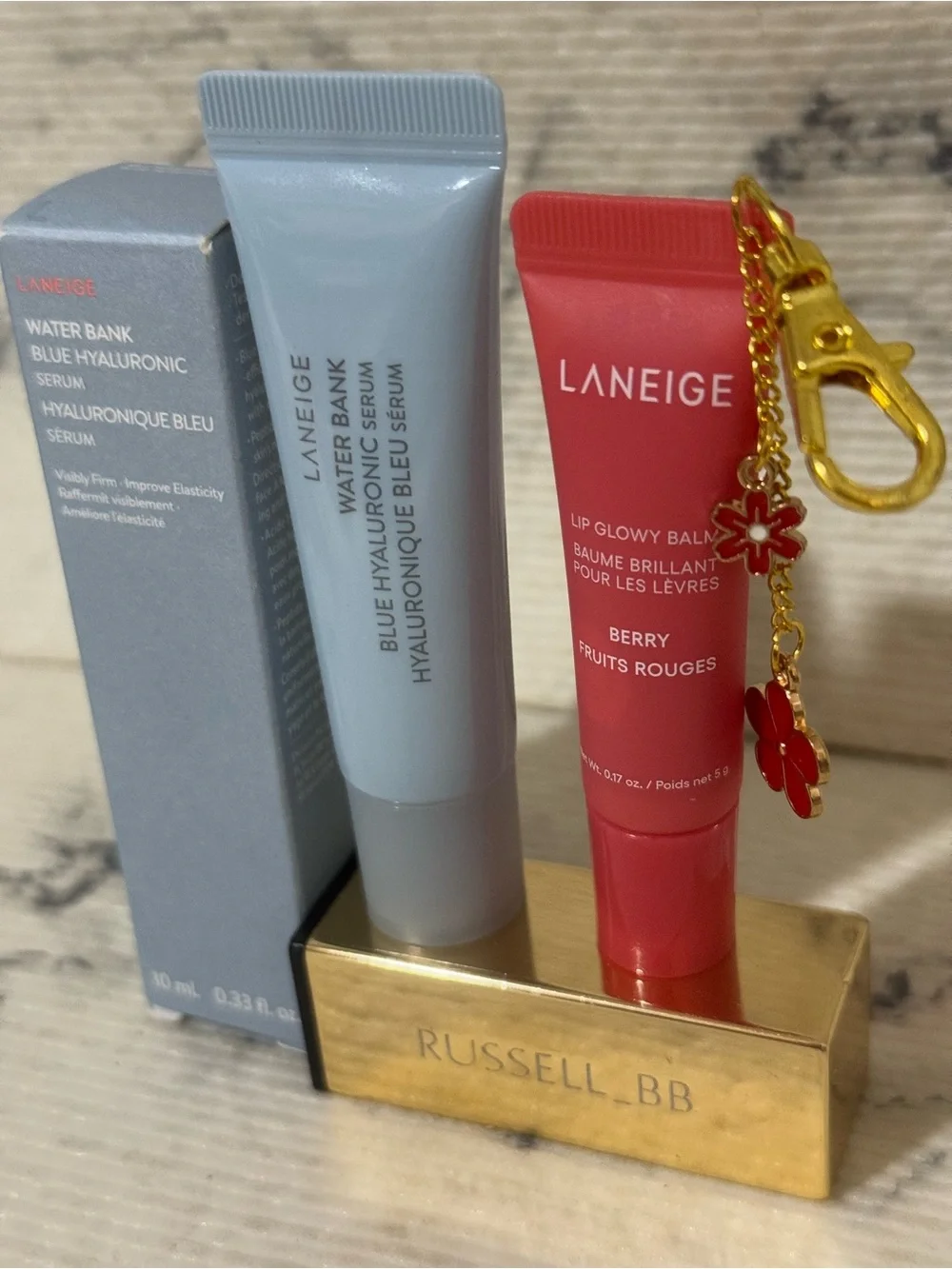 Laneige Berry Lip Glowy Balm & Water Bank Hyaluronic Serum